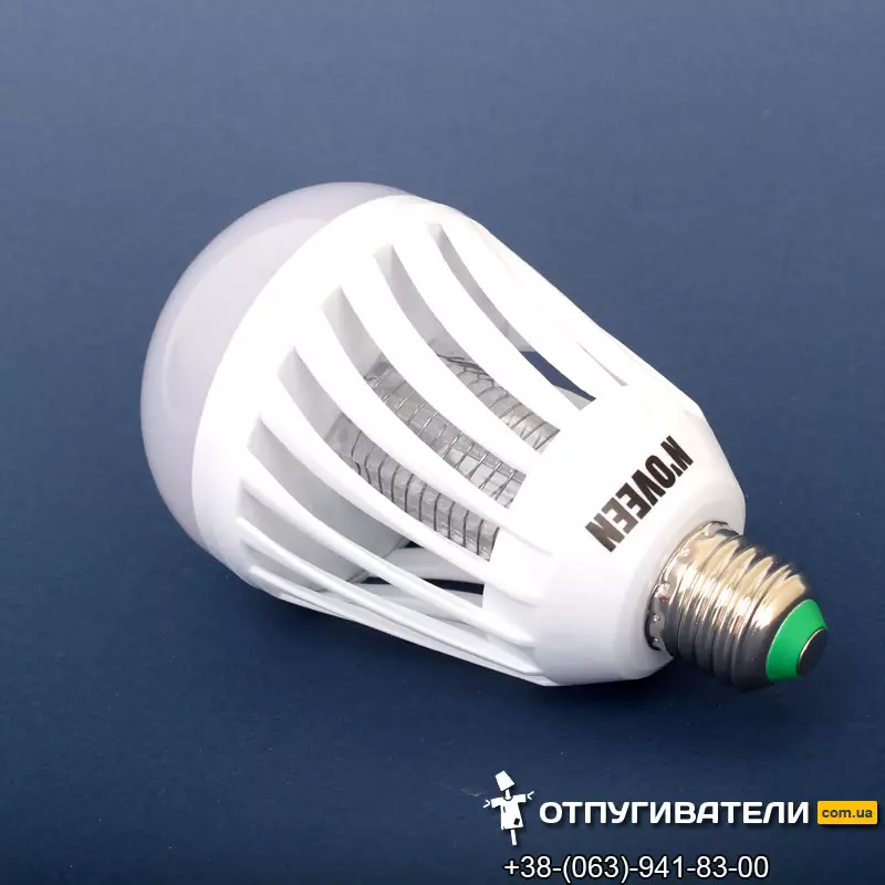 LED лампочка от комаров в стандартный цоколь Noveen IKN803 