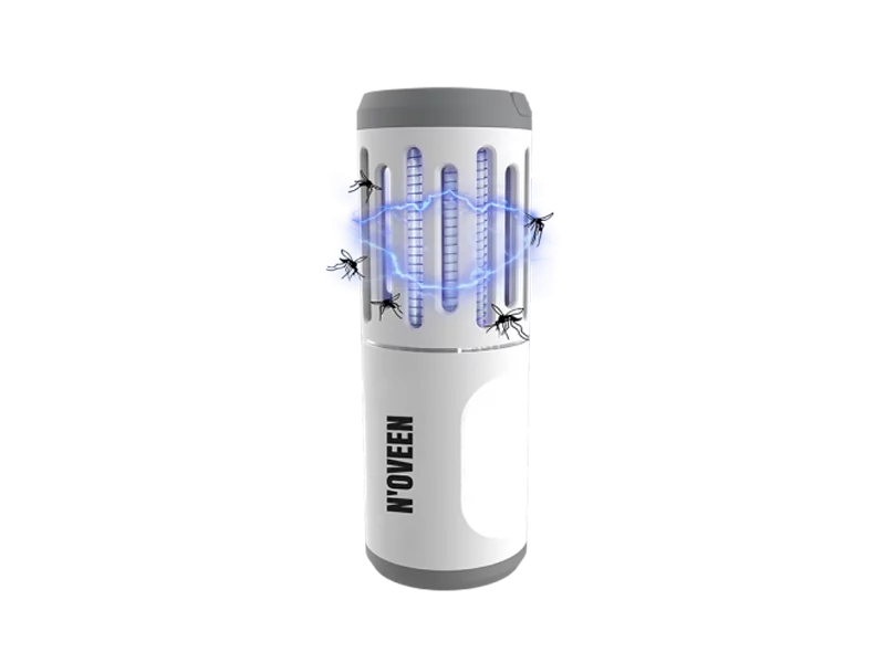 Процесс работы портативного фонаря от насекомых Noveen IKN854 LED IP44