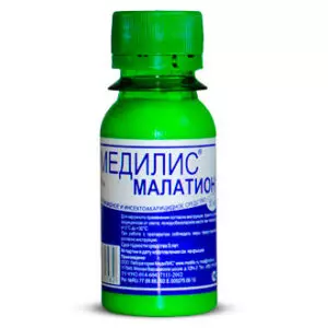 Инсектицидное средство "Медилис Малатион" (педикулицид) от вшей и других паразитов (50 мл)