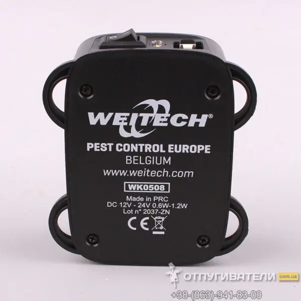 Комплект ультразвукового відлякувача гризунів для автомобіля Weitech WK0508 тильна сторона прилада